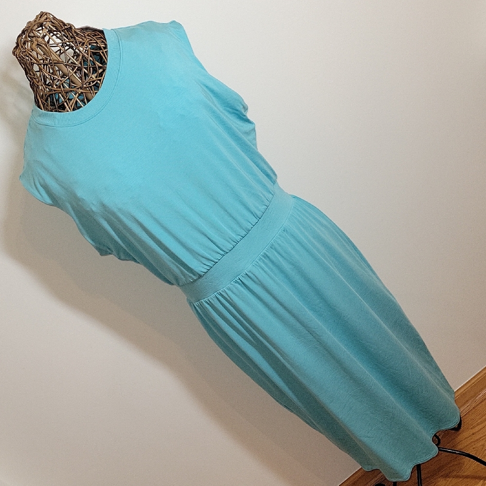 Athleta Santorini cinch dress lined womens size L